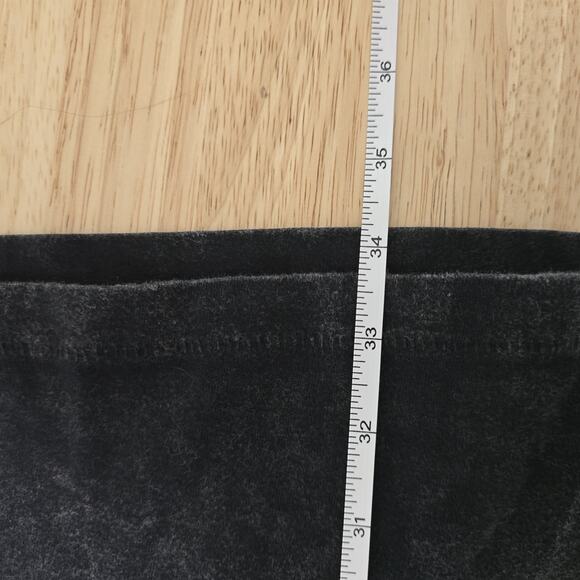 Cloth By Design Dress Womens Small Black Acid Wash T Shirt‎ Mini Ruched Casual - Picture 7 of 10